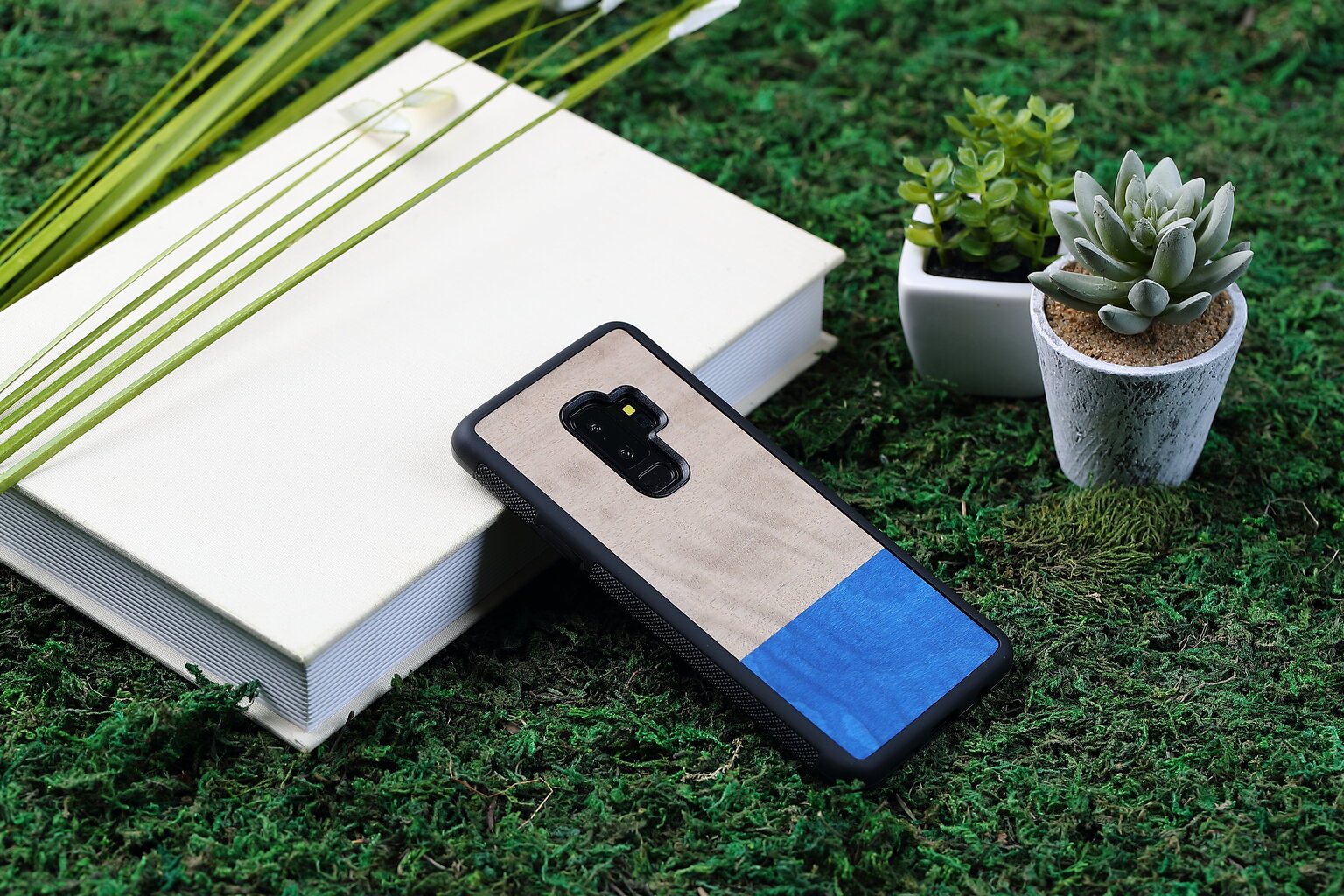 Samsung Galaxy S9 Plus suojakuori Man&Wood, Dove, musta hinta ja tiedot | Puhelimen kuoret ja kotelot | hobbyhall.fi