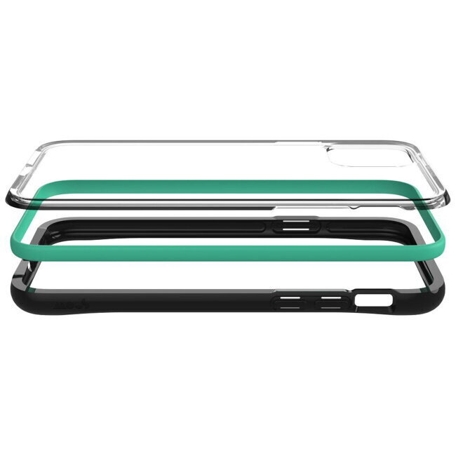 Mous Clarity AiroShock Protection Back Cover Case for iPhone X / XS Transparent with Black frame hinta ja tiedot | Puhelimen kuoret ja kotelot | hobbyhall.fi