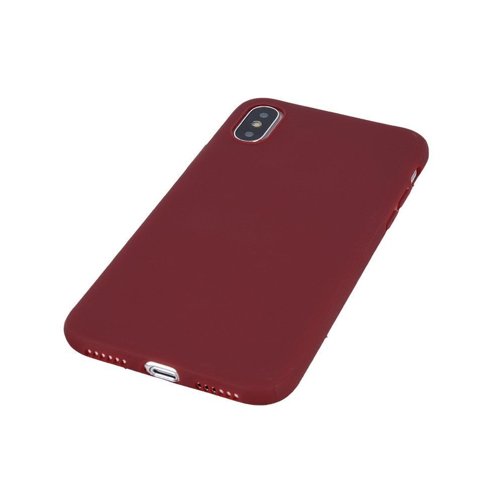 Mocco Ultra Slim Soft Matte 0.3 mm Silicone Case for Samsung Galaxy A21 Dark Red hinta ja tiedot | Puhelimen kuoret ja kotelot | hobbyhall.fi