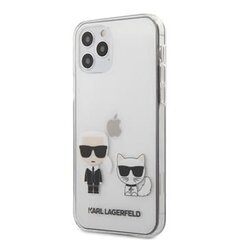 Karl Lagerfeld iPhone 12 Pro Max PC / TPU Karl &. Choupette -kuori läpinäkyvä hinta ja tiedot | Puhelimen kuoret ja kotelot | hobbyhall.fi