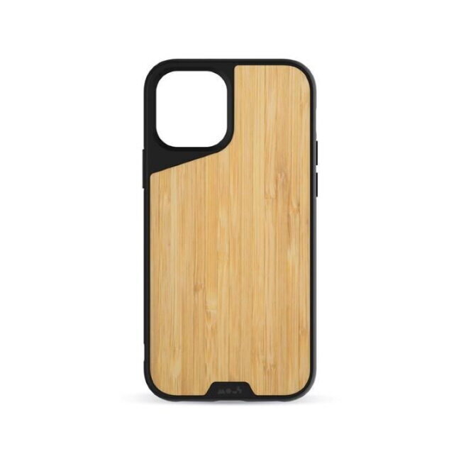 Mous Air-Shock Extreeme Protection Back Cover Case for iPhone 12 / 12 Pro with real Bamboo element hinta ja tiedot | Puhelimen kuoret ja kotelot | hobbyhall.fi