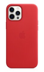 Apple iPhone 12 Pro Max MagSafe nahka suojakuori- (PRODUCT)RED hinta ja tiedot | Puhelimen kuoret ja kotelot | hobbyhall.fi