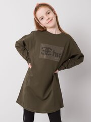 Khaki-puuvillatunika tytölle. hinta ja tiedot | Tyttöjen paidat | hobbyhall.fi