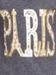 Puuvillainen tyttöjen tummanharmaa PARIS-pusero, jossa teksti. hinta ja tiedot | Tyttöjen paidat | hobbyhall.fi