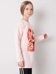 Vaaleanpunainen tunika tytölle, valmistettu puuvillasta. hinta ja tiedot | Tyttöjen paidat | hobbyhall.fi