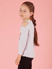 Pusero tytölle vaaleanharmailla strassilla. hinta ja tiedot | Tyttöjen paidat | hobbyhall.fi
