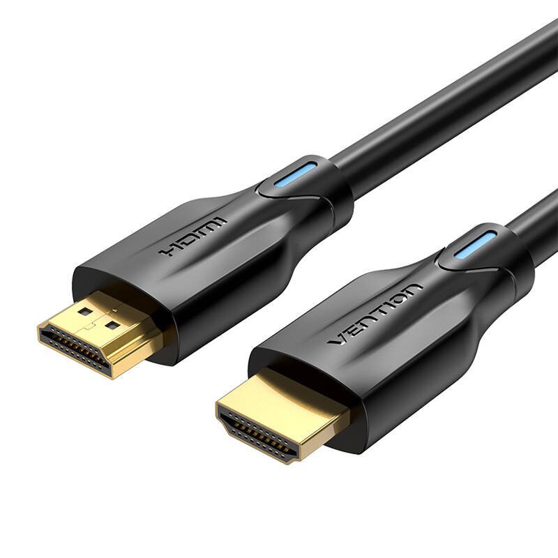 HDMI kaapeli 2.1 Vention AANBI 3m (musta) hinta ja tiedot | Kaapelit ja adapterit | hobbyhall.fi