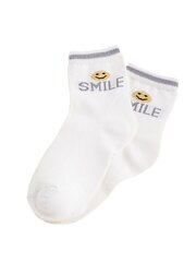 Lasten sukat Shelovet valkoinen Smile hinta ja tiedot | Tyttöjen sukat ja sukkahousut | hobbyhall.fi
