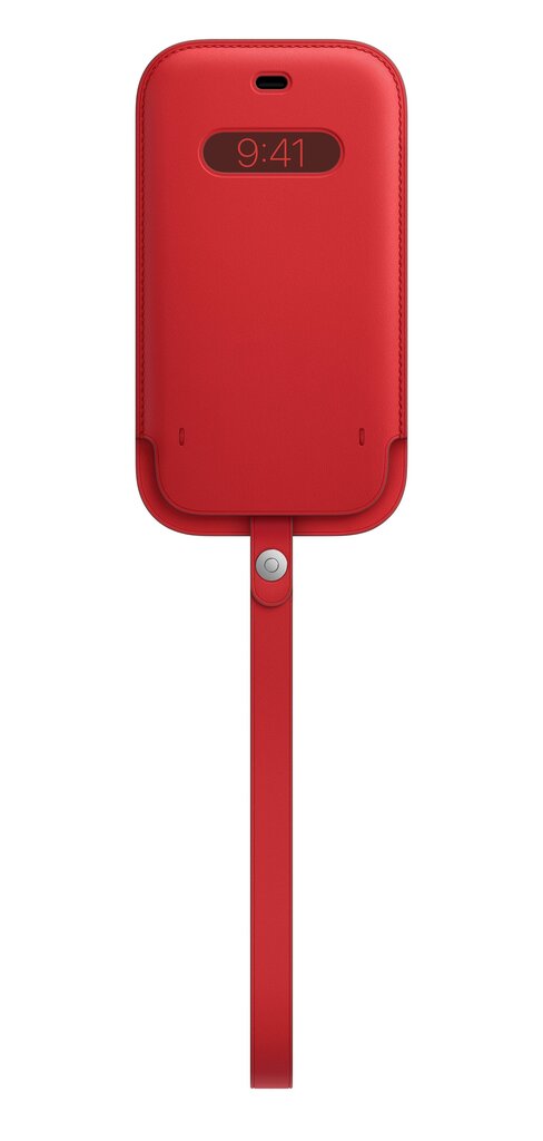 Apple Leather Sleeve MagSafe MHYJ3ZM/A punainen hinta ja tiedot | Puhelimen kuoret ja kotelot | hobbyhall.fi