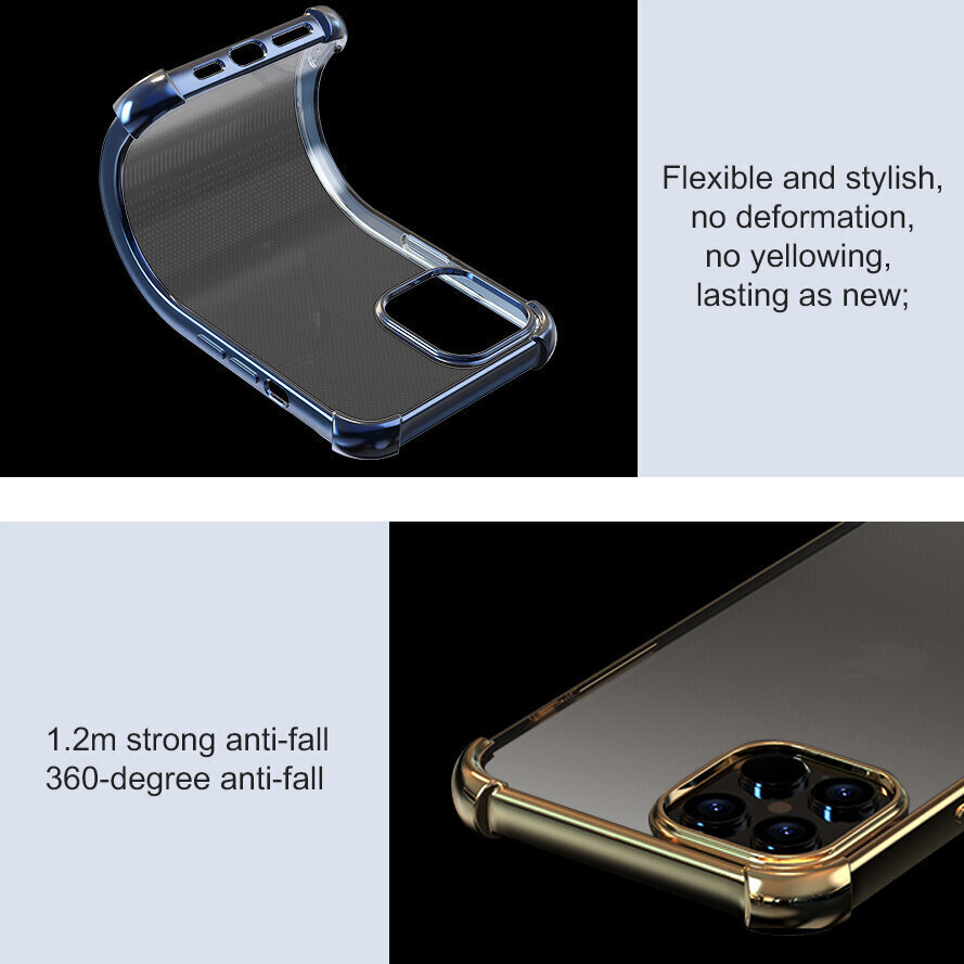 Apple iPhone 12 Pro Max suojakuori - Gold hinta ja tiedot | Puhelimen kuoret ja kotelot | hobbyhall.fi