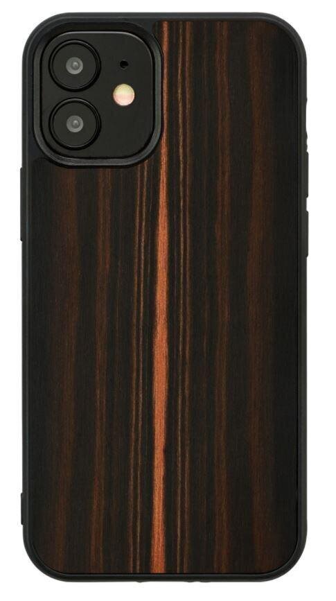 MAN&WOOD suojakuori Apple iPhone 12 mini - Cbony Black hinta ja tiedot | Puhelimen kuoret ja kotelot | hobbyhall.fi