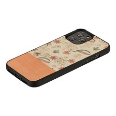 MAN&WOOD suojakuori Apple iPhone 12 Pro Max - Pink Flower Black hinta ja tiedot | Puhelimen kuoret ja kotelot | hobbyhall.fi