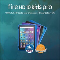 Amazon Fire HD 10 Kids Pro tablet | 10.1", 1080p Full HD, 32 GB hinta ja tiedot | Amazon Tietokoneet ja pelaaminen | hobbyhall.fi