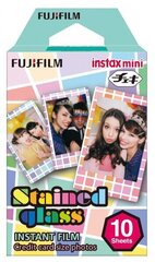 Fujifilm Instax Mini 1x10 kpl valokuvapaperi , Stained Glass hinta ja tiedot | Kameratarvikkeet | hobbyhall.fi
