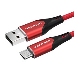 Kaapeli USB 2.0 do Micro-B USB Vention COARG 1,5m (punainen) hinta ja tiedot | Puhelinkaapelit | hobbyhall.fi