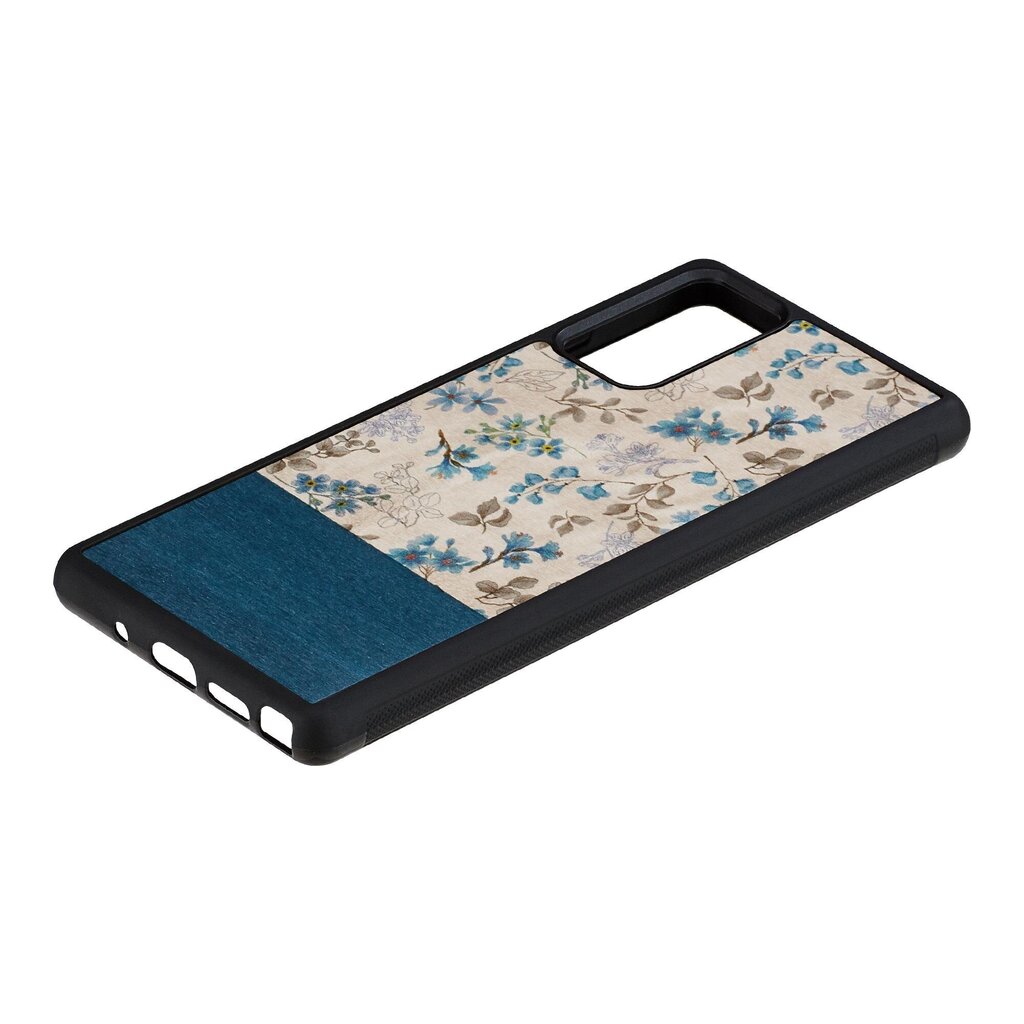Samsung Galaxy Note 20 suojakuori MAN&WOOD blue flower black hinta ja tiedot | Puhelimen kuoret ja kotelot | hobbyhall.fi