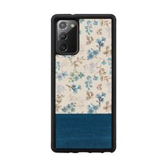 Samsung Galaxy Note 20 suojakuori MAN&WOOD blue flower black hinta ja tiedot | Puhelimen kuoret ja kotelot | hobbyhall.fi