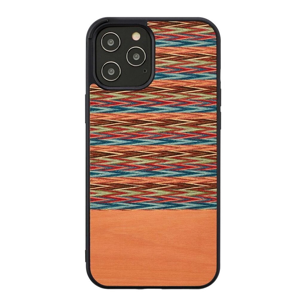 MAN&WOOD suojakuori Apple iPhone 12 Pro Max - Browny Check Black hinta ja tiedot | Puhelimen kuoret ja kotelot | hobbyhall.fi