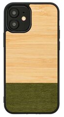 MAN&WOOD suojakuori Apple iPhone 12 mini - Bamboo Forest Black hinta ja tiedot | Puhelimen kuoret ja kotelot | hobbyhall.fi