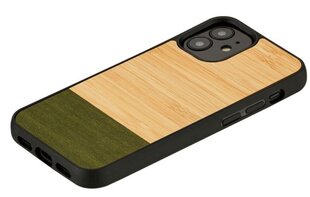 MAN&WOOD suojakuori Apple iPhone 12 mini - Bamboo Forest Black hinta ja tiedot | Puhelimen kuoret ja kotelot | hobbyhall.fi