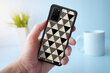 iKins suojakuori Samsung Galaxy S20+ - Pyramid Black hinta ja tiedot | Puhelimen kuoret ja kotelot | hobbyhall.fi