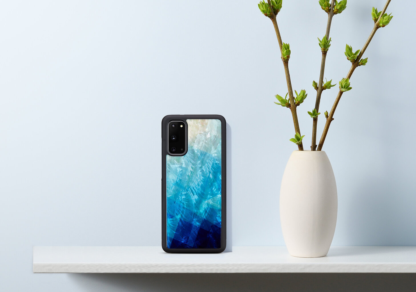 iKins suojakuori Samsung Galaxy S20 - Blue Lake Black hinta ja tiedot | Puhelimen kuoret ja kotelot | hobbyhall.fi
