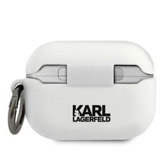 Karl Lagerfeld Karl Head silikonikotelo Airpods Pro, valkoinen hinta ja tiedot | Karl Lagerfeld Tietokoneet ja pelaaminen | hobbyhall.fi