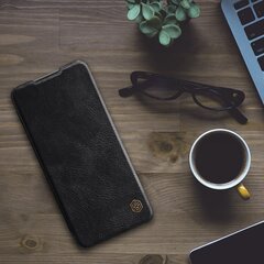 Xiaomi Redmi Note 10 Pro nahkainen suojakotelo Nillkin Qin, musta hinta ja tiedot | Puhelimen kuoret ja kotelot | hobbyhall.fi