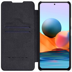 Xiaomi Redmi Note 10 Pro nahkainen suojakotelo Nillkin Qin, musta hinta ja tiedot | Puhelimen kuoret ja kotelot | hobbyhall.fi