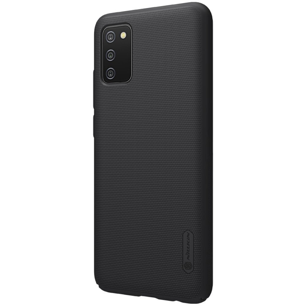 Samsung Galaxy A02s EU suojakuori Nillkin Super Frosted Shield Case, musta hinta ja tiedot | Puhelimen kuoret ja kotelot | hobbyhall.fi