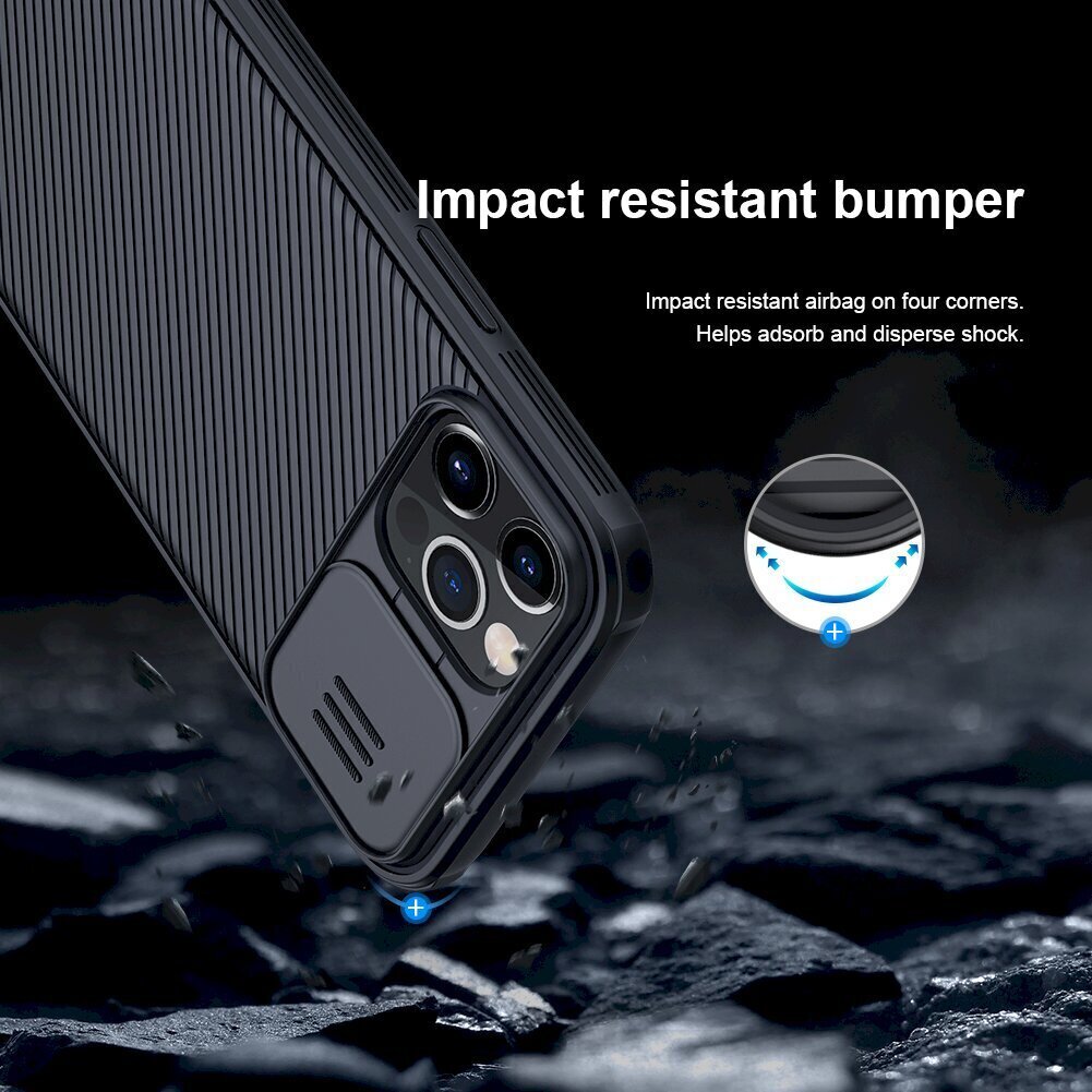 Nillkin CamShield Pro Magnetic Hard Case iPhone 12/12 Pro 6.1 Black -puhelimelle hinta ja tiedot | Puhelimen kuoret ja kotelot | hobbyhall.fi