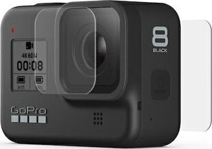 GoPro karkaistu lasilinssi + näytönsuojat HERO8 Black hinta ja tiedot | Videokameran lisätarvikkeet | hobbyhall.fi