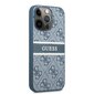 Suojakuori GUHCP13L4GDBL Guess PU 4G Printed Stripe Case iPhone 13 Prolle Blue hinta ja tiedot | Puhelimen kuoret ja kotelot | hobbyhall.fi