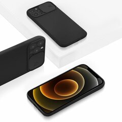 Mocco Matte Silicone Back Case Camera Protect, musta hinta ja tiedot | Puhelimen kuoret ja kotelot | hobbyhall.fi