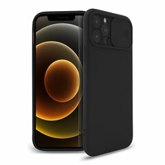 Mocco Matte Silicone Back Case Camera Protect, musta hinta ja tiedot | Puhelimen kuoret ja kotelot | hobbyhall.fi