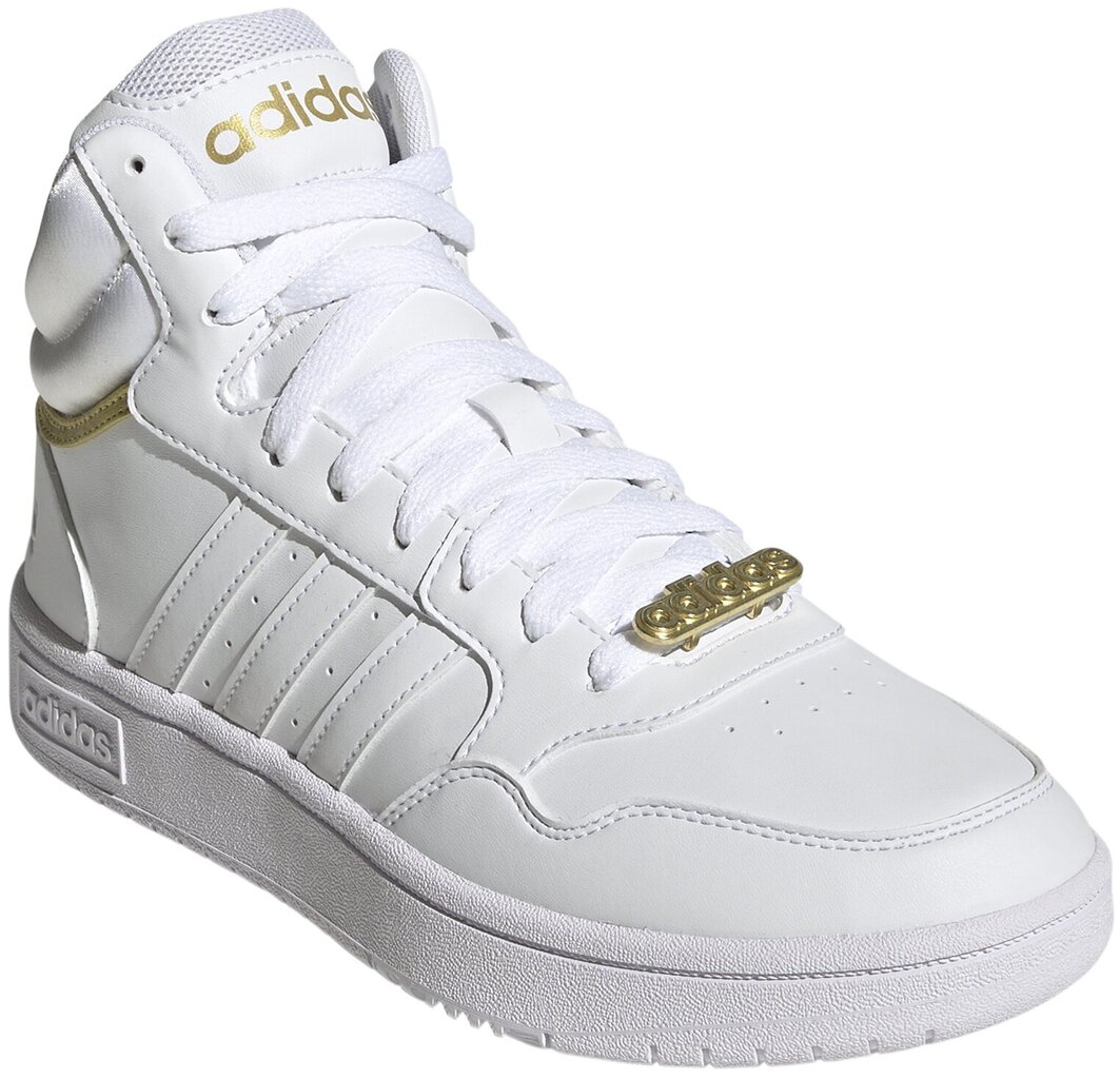 Adidas Jalkineet Hoops 3.0 Mid White GY4752 hinta ja tiedot | Naisten urheilu- ja vapaa-ajan kengät | hobbyhall.fi