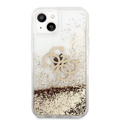 GUHCP13SLG4GGO Guess TPU Big 4G Liquid Glitter Gold Case iPhone 13 Mini läpinäkyvä hinta ja tiedot | Puhelimen kuoret ja kotelot | hobbyhall.fi