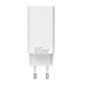 Seinälaturi EU 2xUSB-C(65W|30W) USB-A(30W) Vention, FEDW0-EU, 2.4A, PD 3.0 hinta ja tiedot | Puhelimen laturit | hobbyhall.fi