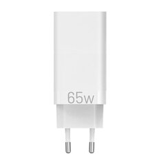 Seinälaturi EU 2xUSB-C(65W|30W) USB-A(30W) Vention, FEDW0-EU, 2.4A, PD 3.0 hinta ja tiedot | Puhelimen laturit | hobbyhall.fi