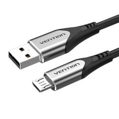 USB 2.0 -kaapeli Micro-B USB Vention COAHF 1m (harmaa) hinta ja tiedot | VENTION Puhelimet, älylaitteet ja kamerat | hobbyhall.fi