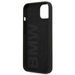 Kotelo BMW BMHCP13SSILBK iPhone 13 mini 5,4" musta/musta kovakotelo Silicone Signature. hinta ja tiedot | BMW Puhelimet, älylaitteet ja kamerat | hobbyhall.fi