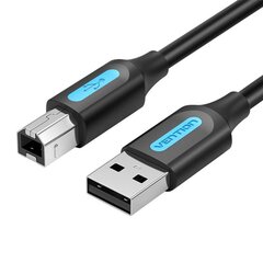 Kaapeli USB 2.0 A–B Vention COQBD 0.5m (musta) hinta ja tiedot | Kaapelit ja adapterit | hobbyhall.fi