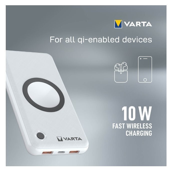 Varavirtalähde Varta Wireless 15000mAh hinta ja tiedot | Varavirtalähteet | hobbyhall.fi