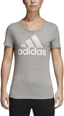 Adidas Puserot Foil Text Bos Grey hinta ja tiedot | Naisten urheiluvaatteet | hobbyhall.fi