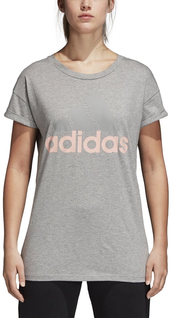 Adidas Puserot Ess Lin Lo Tee Grey hinta ja tiedot | Naisten urheiluvaatteet | hobbyhall.fi