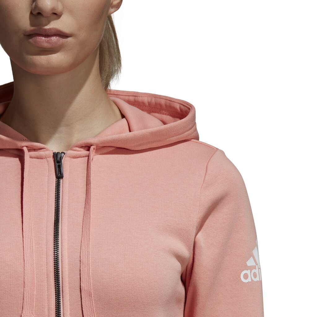 Adidas Jumpperi Ess Solid fz Hd Pink hinta ja tiedot | Naisten hupparit, collegepaidat ja villapaidat | hobbyhall.fi