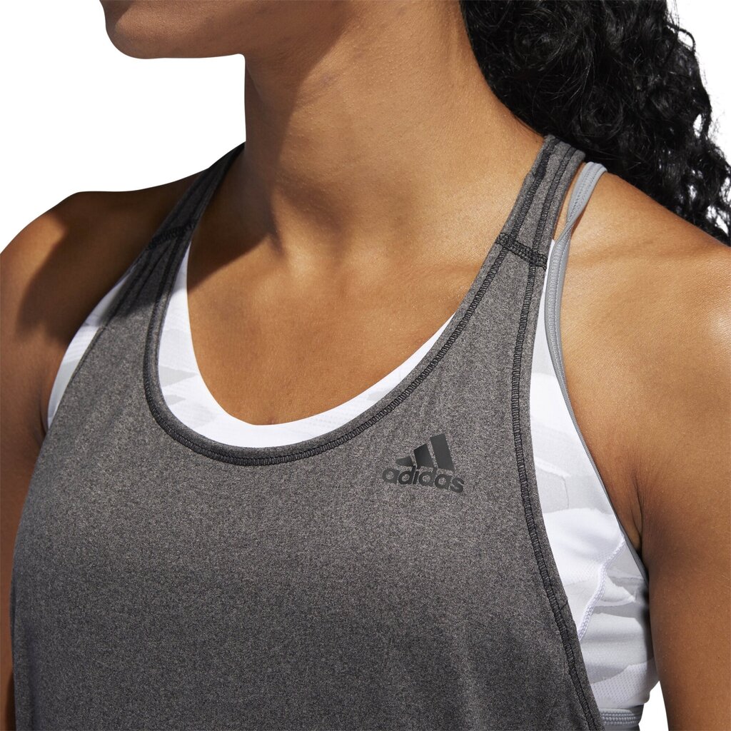 Adidas Puserot 3 Stripe Tank Black hinta ja tiedot | Naisten T-paidat | hobbyhall.fi