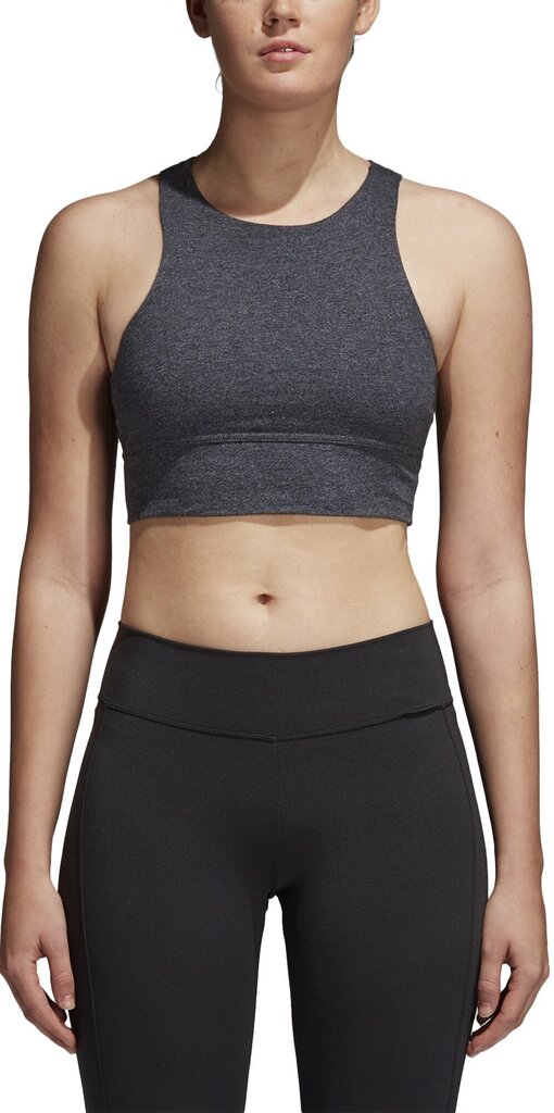 Adidas Puserot Crop Top Mlg Grey hinta ja tiedot | Naisten T-paidat | hobbyhall.fi