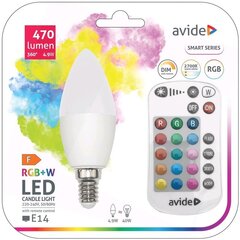 LED-lamppu Avide Smart 4,9W RGB+W E14 kaukosäätimellä hinta ja tiedot | Lamput | hobbyhall.fi