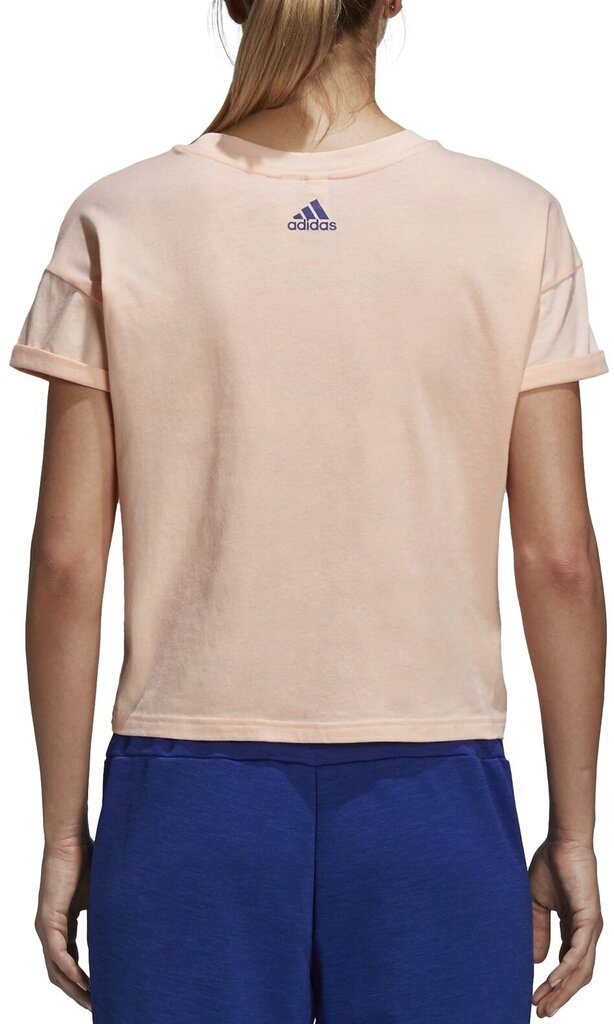 Adidas Puserot Emblem Tee Haze Coral hinta ja tiedot | Naisten T-paidat | hobbyhall.fi